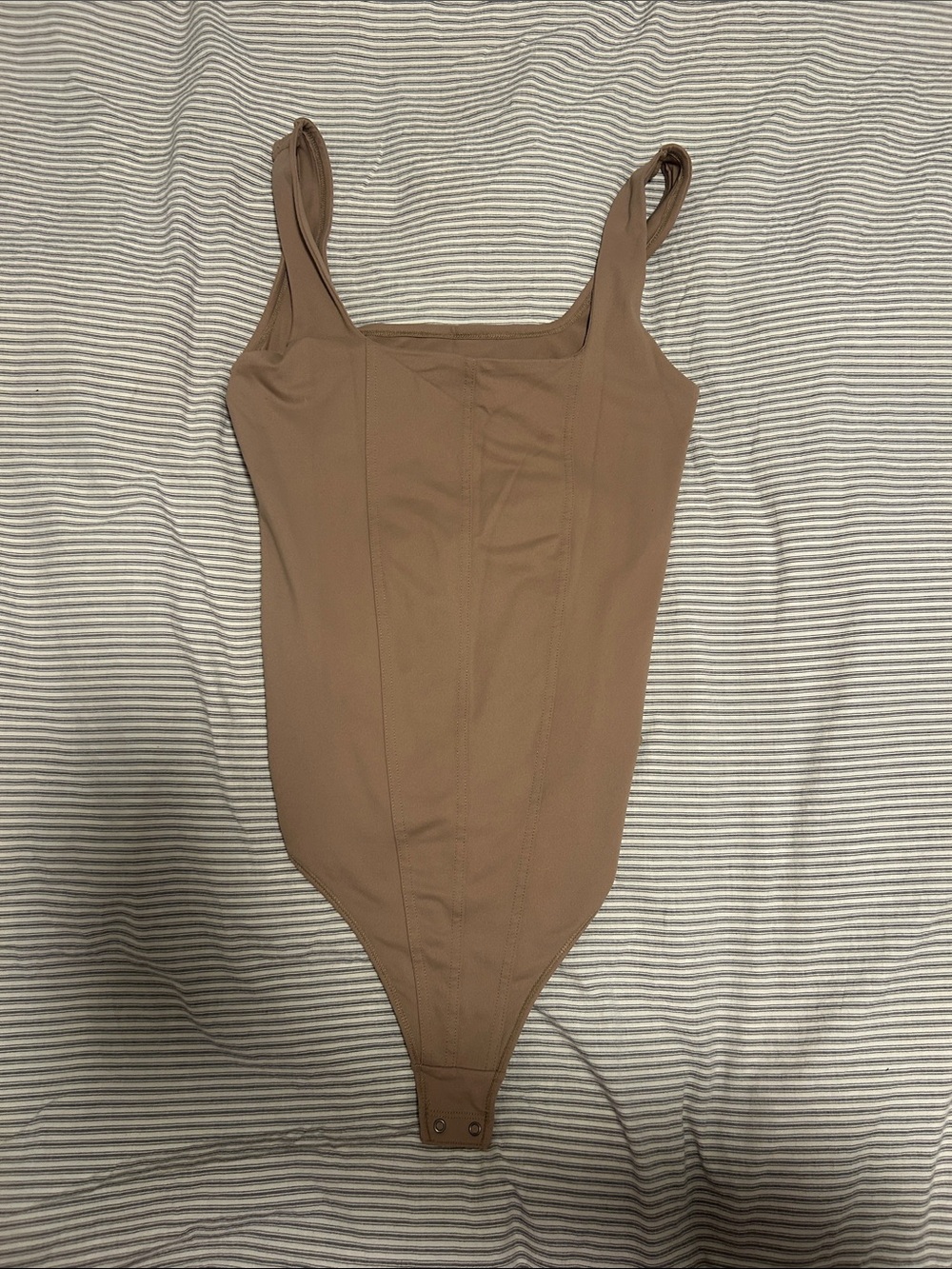 Double-Layered Seamless Fabric Corset Bodysuit